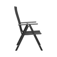 Chaises de jardin 4 pcs Résine tressée Noir