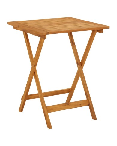 Table pliable de jardin 60x60x75 cm Bois d'acacia solide