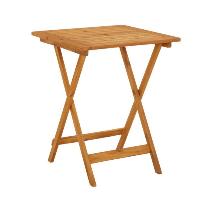 Table pliable de jardin 60x60x75 cm Bois d'acacia solide