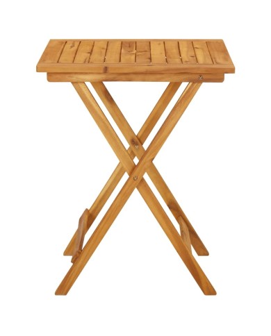 Table pliable de jardin 60x60x75 cm Bois d'acacia solide