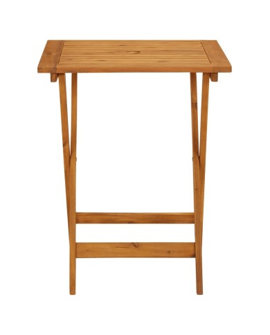 Table pliable de jardin 60x60x75 cm Bois d'acacia solide