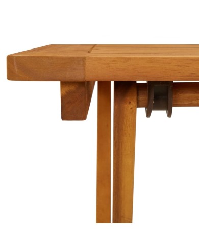 Table pliable de jardin 60x60x75 cm Bois d'acacia solide