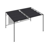 Belvédère avec auvent rétractable 4x3x2,3 m Anthracite 180 g/m²