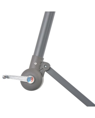 Parasol déporté avec mât en aluminium Terre cuite 300 cm