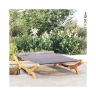 Hamac 165x188,5x46 cm Bois courbé massif Anthracite