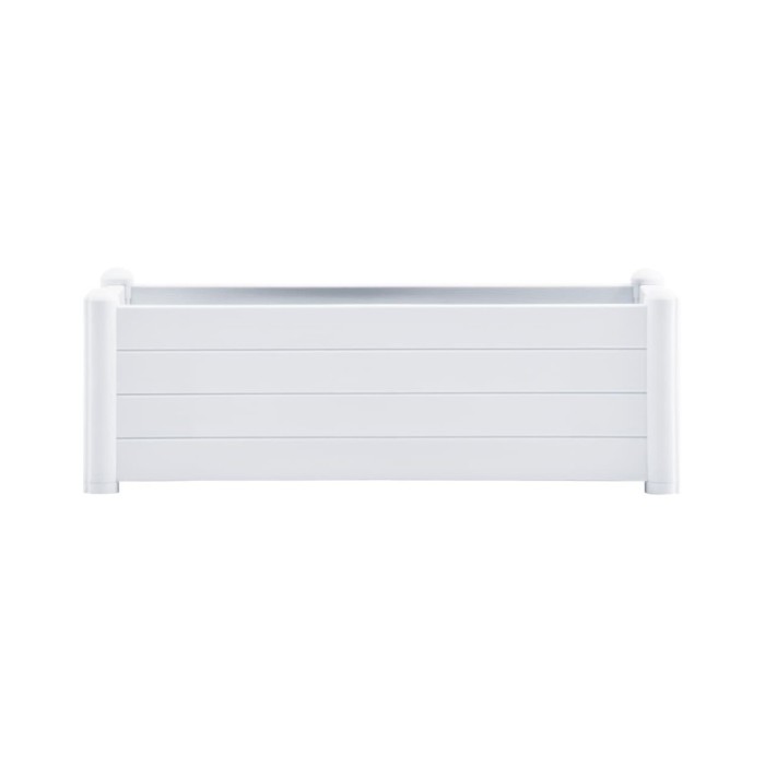 Lit surélevé de jardin PP Blanc 100x43x35 cm