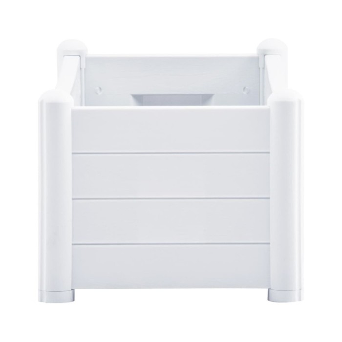 Lit surélevé de jardin PP Blanc 100x43x35 cm