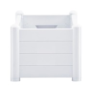 Lit surélevé de jardin PP Blanc 100x43x35 cm