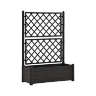 Jardinière avec treillis 100x43x142 cm PP Anthracite