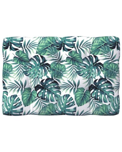 Coussins de canapé palette 5 pcs Motif de feuilles