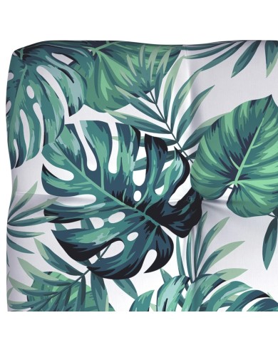 Coussins de canapé palette 5 pcs Motif de feuilles