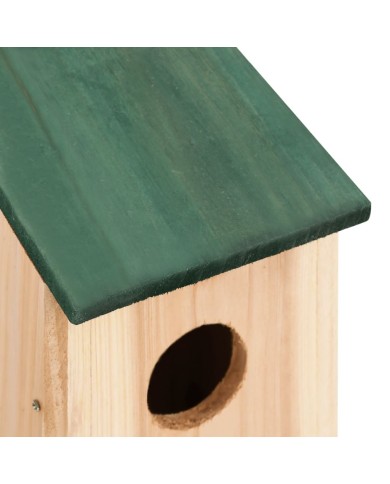 Nichoirs 10 pcs Bois de sapin massif 12x12x22 cm
