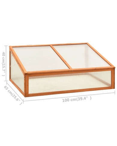 Serre 100x65x40 cm Bois de sapin