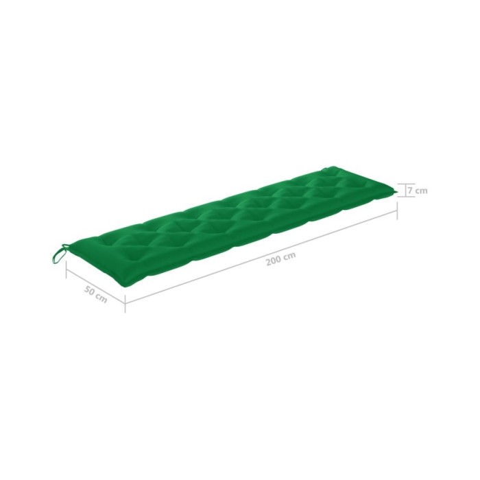Coussin de balancelle Vert 200 cm Tissu