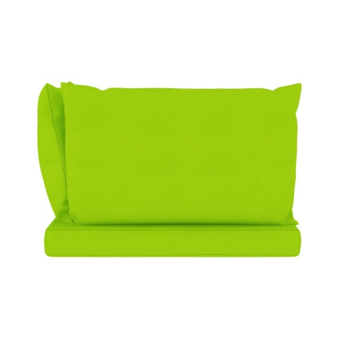 Coussins de canapé palette 3 pcs Vert vif Tissu