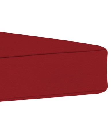 Coussin de repose-pied palette Rouge bordeaux Tissu