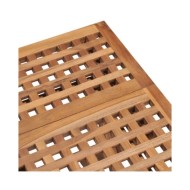 Mobilier à dîner d'extérieur pliable 3 pcs Bois solide de teck