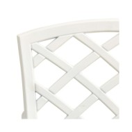 Chaises de jardin 4 pcs Aluminium coulé Blanc