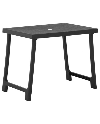 Ensemble de bistro pliable 3 pcs Plastique Gris