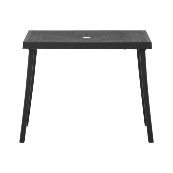 Ensemble de bistro pliable 3 pcs Plastique Gris