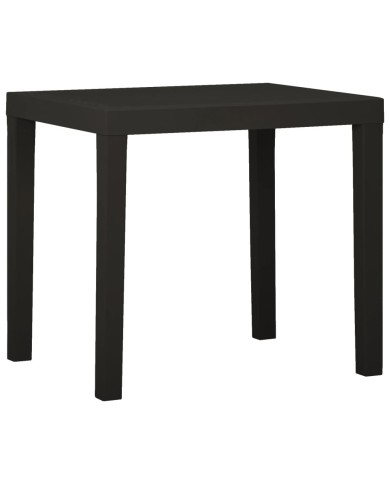 Table de jardin Anthracite 79x65x72 cm Plastique