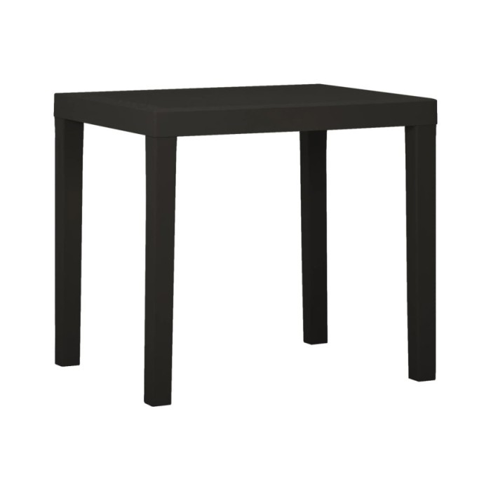 Table de jardin Anthracite 79x65x72 cm Plastique