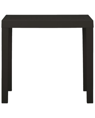 Table de jardin Anthracite 79x65x72 cm Plastique