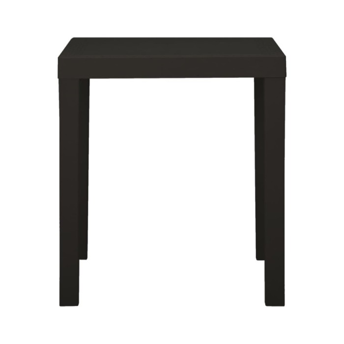 Table de jardin Anthracite 79x65x72 cm Plastique