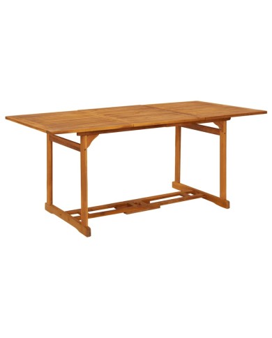 Table à dîner de jardin 180x90x75 cm Bois d'acacia solide