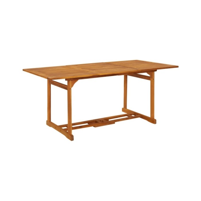 Table à dîner de jardin 180x90x75 cm Bois d'acacia solide