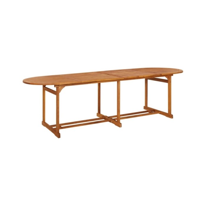 Table à dîner de jardin 280x90x75 cm Bois d'acacia massif