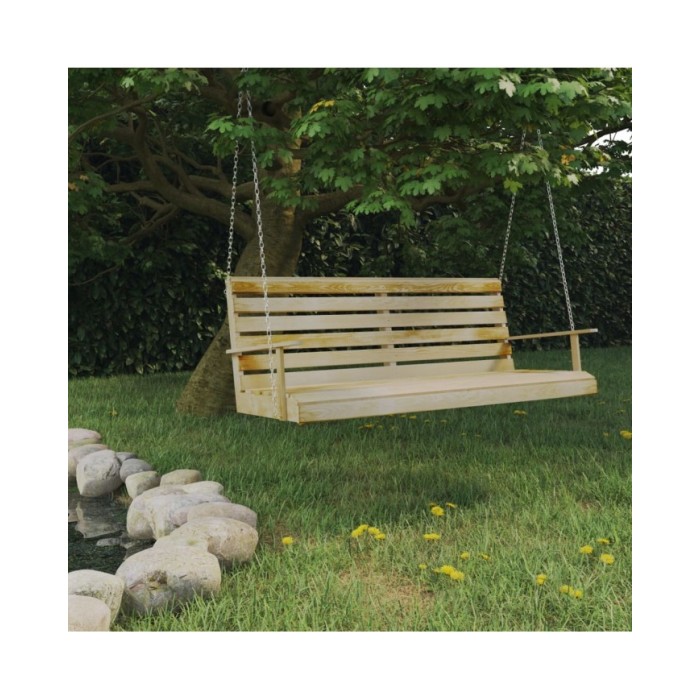 Balancelle Bois de pin imprégné 155x65x60 cm
