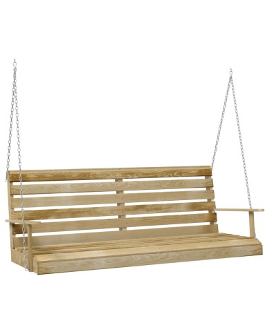 Balancelle Bois de pin imprégné 155x65x60 cm