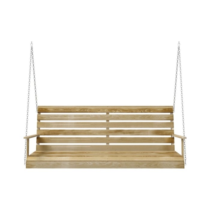 Balancelle Bois de pin imprégné 155x65x60 cm