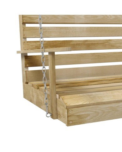Balancelle Bois de pin imprégné 155x65x60 cm