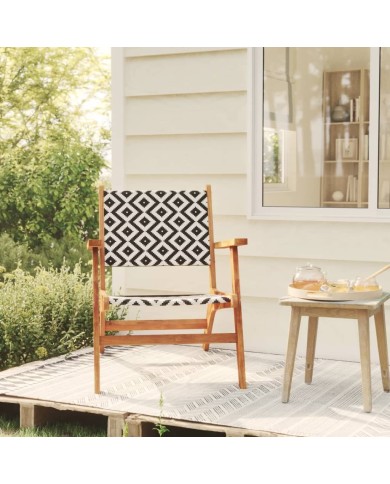 Chaises de jardin 2 pcs Bois d'acacia massif