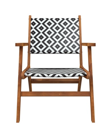 Chaises de jardin 2 pcs Bois d'acacia massif