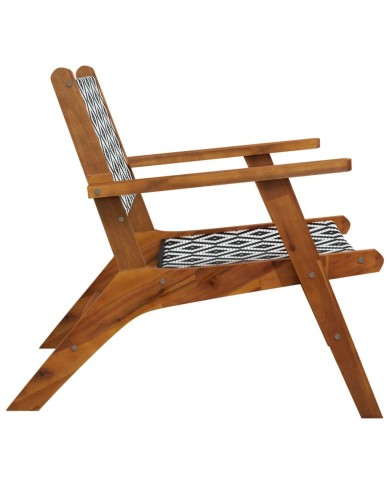Chaises de jardin 2 pcs Bois d'acacia massif