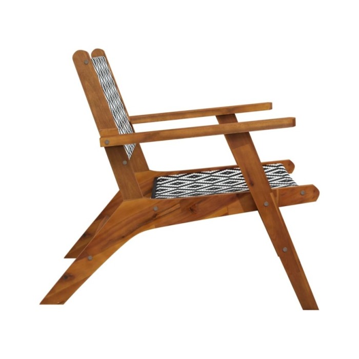 Chaises de jardin 2 pcs Bois d'acacia massif