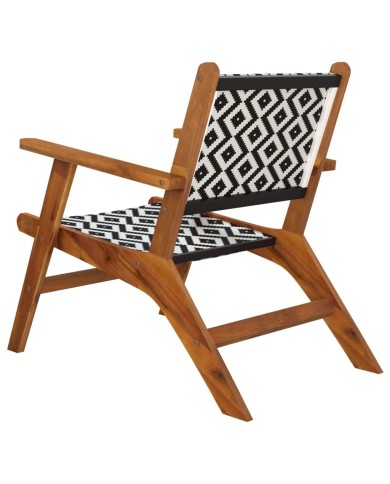 Chaises de jardin 2 pcs Bois d'acacia massif