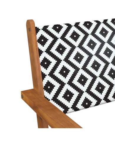 Chaises de jardin 2 pcs Bois d'acacia massif