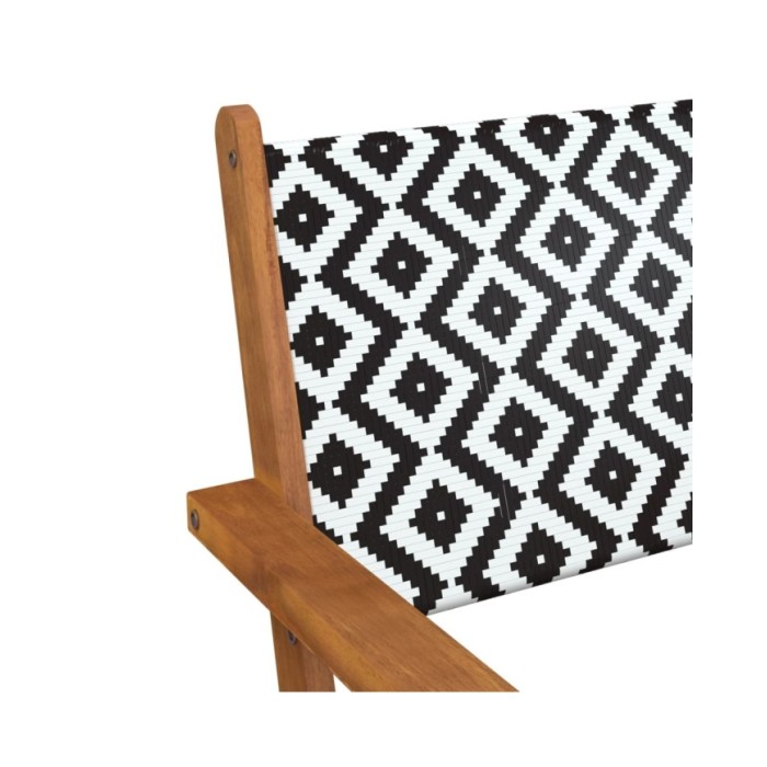 Chaises de jardin 2 pcs Bois d'acacia massif
