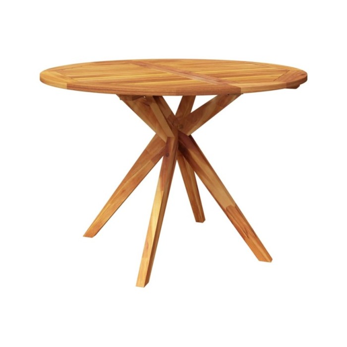 Table de jardin 110x110x75 cm Bois d'acacia solide