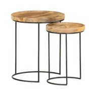 Table de jardin 110x110x75 cm Bois d'acacia solide