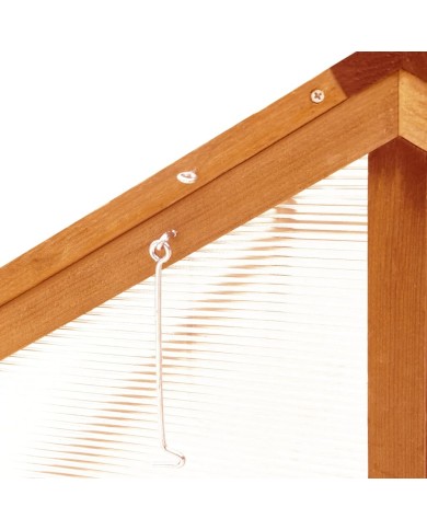 Serre Marron 114x80x50 cm Bois de sapin