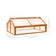 Serre Marron 114x80x50 cm Bois de sapin