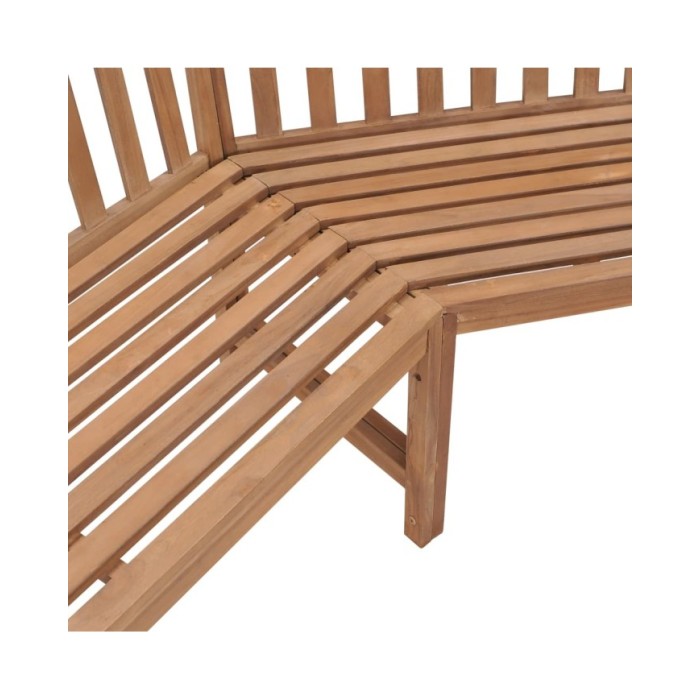 Banc d'angle de jardin 185x185x90 cm Bois de teck solide