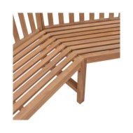 Banc d'angle de jardin 185x185x90 cm Bois de teck solide