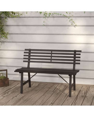 Banc de jardin 110 cm Acier Noir  