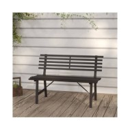Banc de jardin 110 cm Acier Noir  